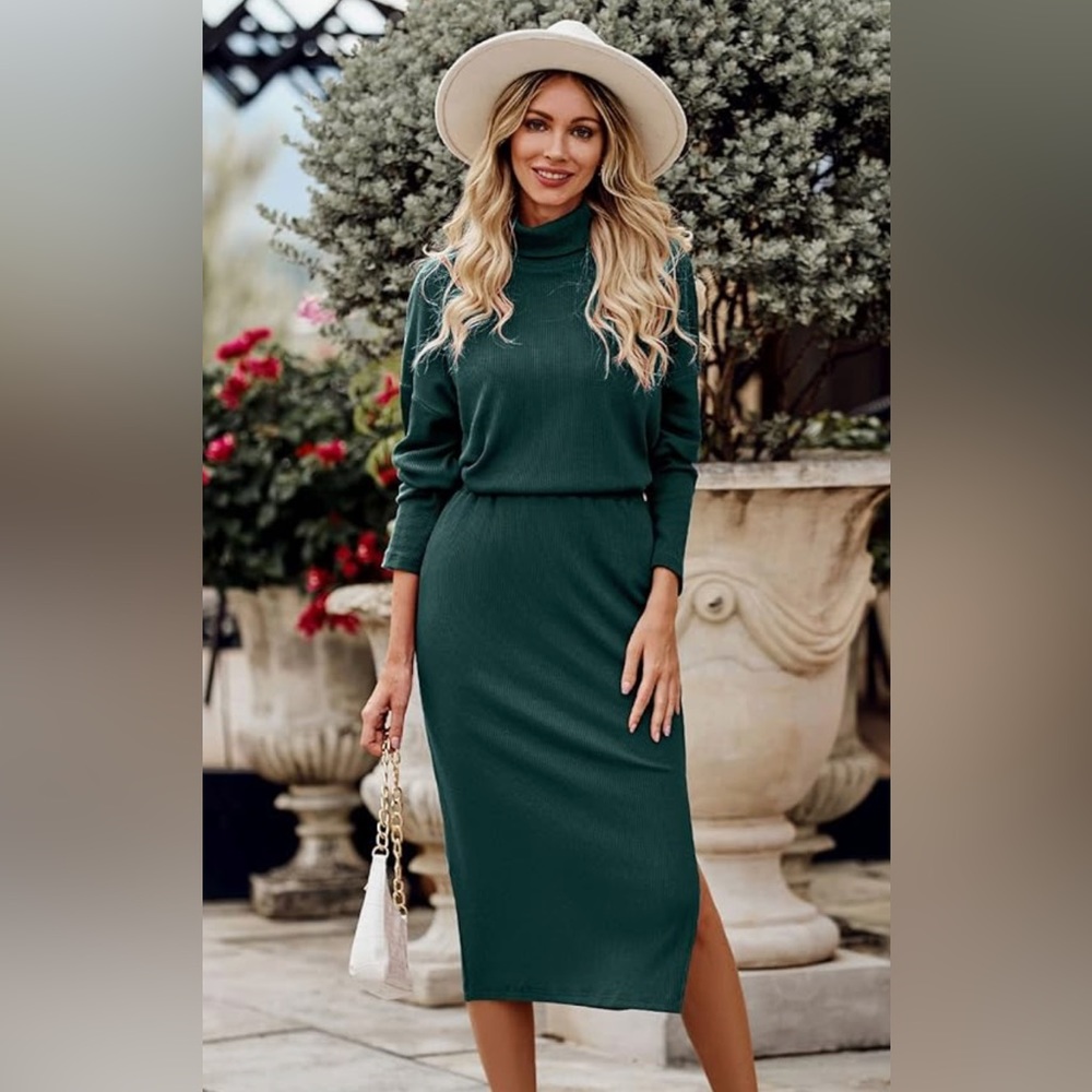 PrettyGarden Turtleneck and Midi Skirt Set
